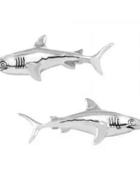 Dive Silver Orecchini Small Shark