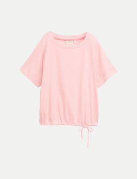 T-Shirt mit Raglanärmeln Rosa XXL