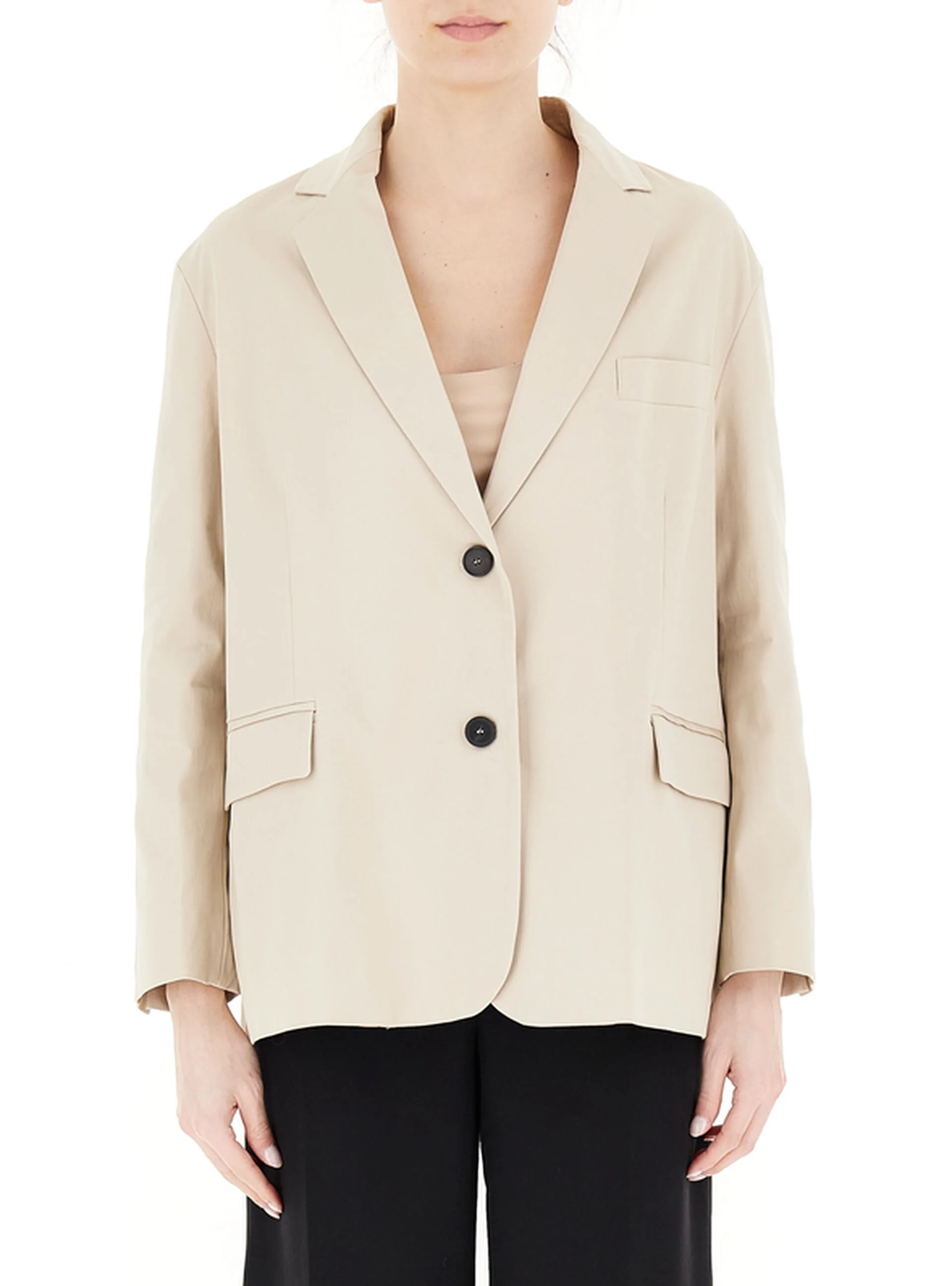 Blazer monopetto CHAMPAGNE UNI - VICOLO - FashionsVida