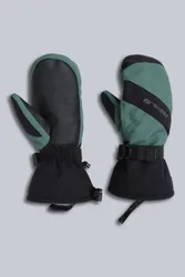 Snowstorm Mens Snow Mittens - Green - Green - Size: M