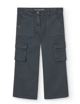 Boboli Pantaloni Stretch Twill Anthracite 12 Anni
