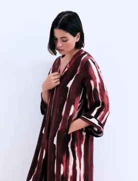 Vestido de manga corta estampado de mujer - Couchel - FashionsVida