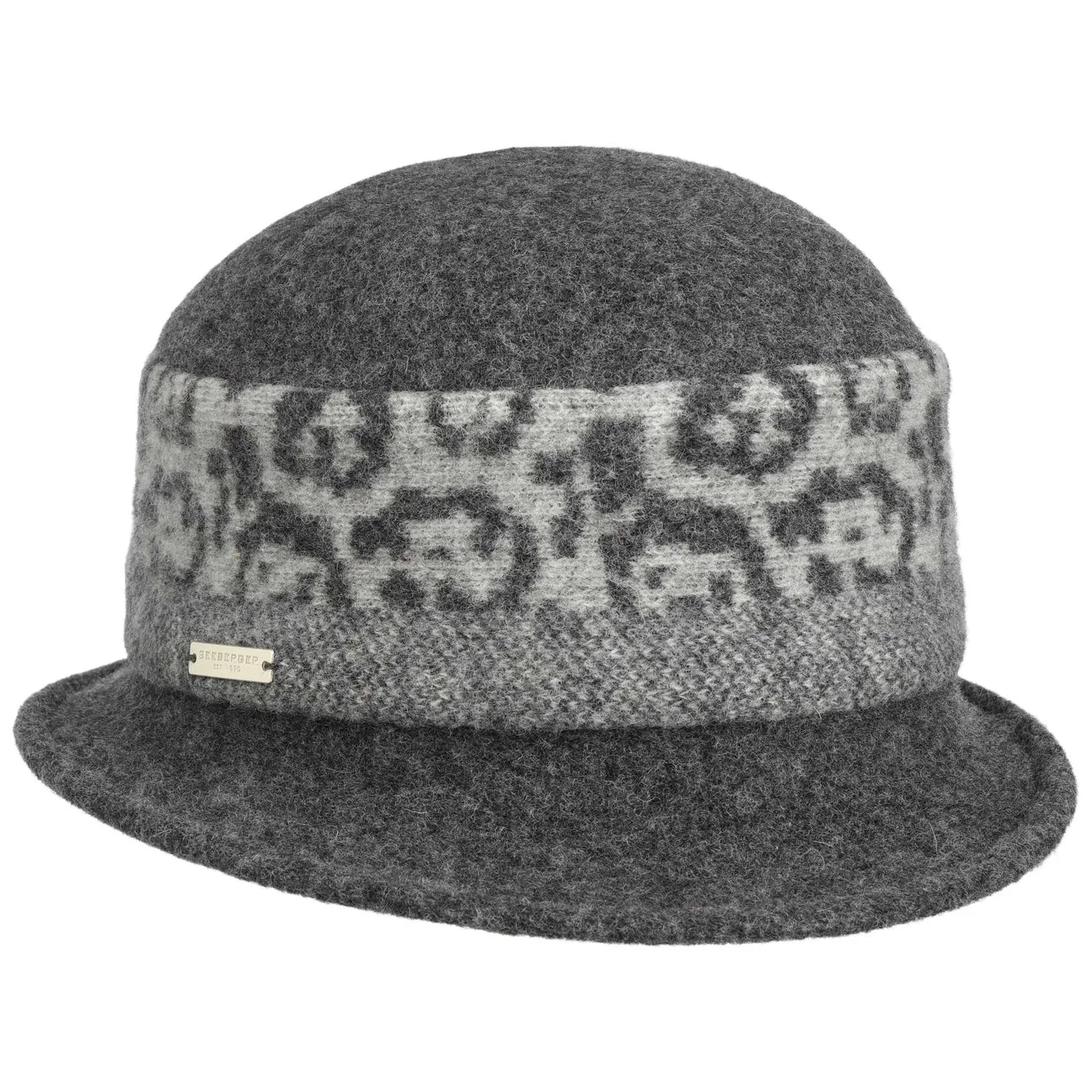 Namara Leo Milled Wool Hat by - grey - Damen - Size: One Size - Seeberger - FashionsVida