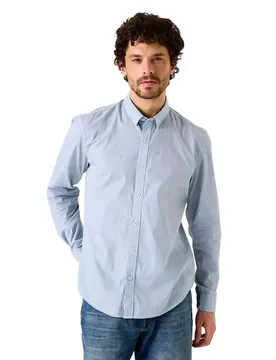 Chemise à Manches Longues L51880 Stone Blue XL