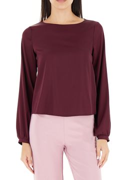 Blusa maniche lunghe BORDEAUX M
