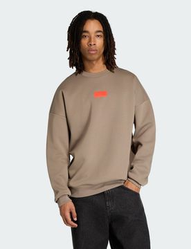 FELPA CON GIROCOLLO AUDI REVOLUT F1 TEAM ELEVATED CREW SWEAT XL Simple Brown / Hi-Res Red
