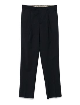 Etro Pantaloni In Lana Con Pieghe