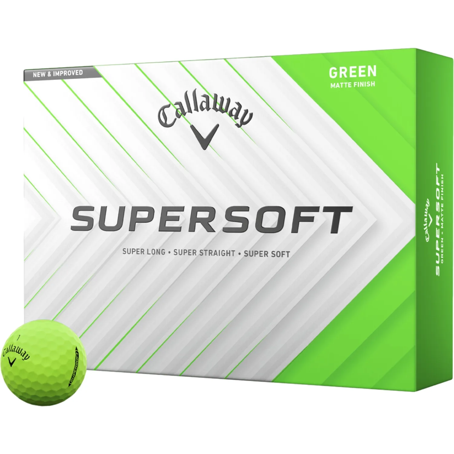 Golfbälle Supersoft Matt - 12er Pack, gruen - Callaway - FashionsVida