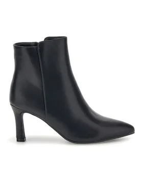 Stivaletti Neri con Tacco a Spillo e Punta Affusolata P747 37 - THE FIRST - FashionsVida