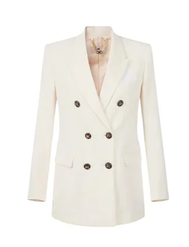 Giacche donna - giacca - bianco - Elisabetta Franchi - FashionsVida