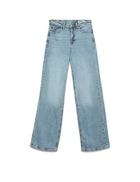 Jeans de pierna ancha VMTESSA azul claro 32/L30 - Vero moda - FashionsVida