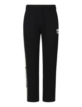 Pantaloni In Lana Con Logo