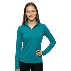 Qualifier Run 2.0 Half Zip Long Sleeve T-shirt Glacier Blue / Reflective L Women