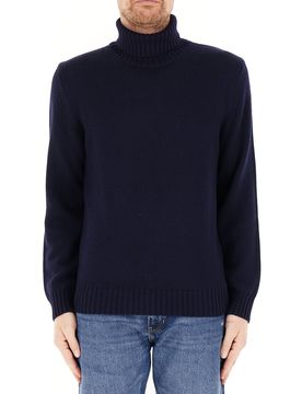 Dolcevita lana merino BLU NAVY XL