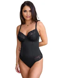 Womens 7719 St Tropez Underwired Bodyshaper - Black Viscose - Size 32dd