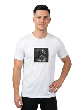 T-shirt à Manches Courtes Hound White L