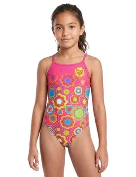 Chupa Chups Floral Swimsuit Pink 3XS Girls - OTSO - FashionsVida