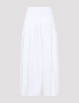 LANVIN Pleated Buttoned Maxi Skirt