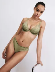 Silk & Lace Miami Knickers Olive female
