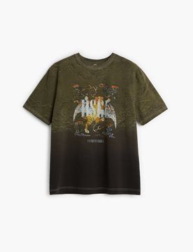 Camiseta Estampada 100% Algodón, Hombre, Algodon, Verde, S