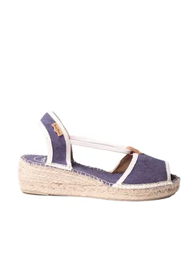 Pons Sandales Compensées En Sparte Briana Navy / Ecru EU 41 - Toni - FashionsVida