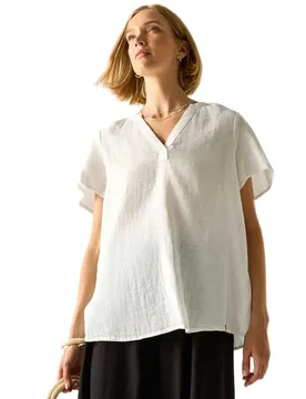 Blouse à Manches Courtes Selen White 40 - Regatta - FashionsVida