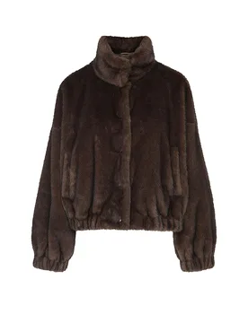 Jacke in Felloptik WKDANEMONE marrone 36 - Max Mara - FashionsVida