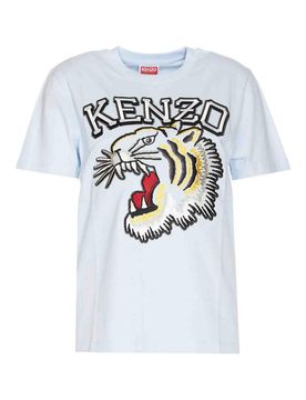 Kenzo T-shirt ampia Tiger varsity