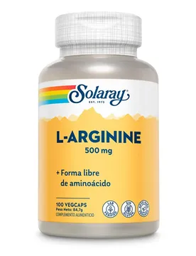 Solaray Arginina 500mg 100 Unità