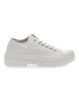 Sneakers in Tela Banche con Platform Cafè Cost 2421 38 - CAFÈ COST - FashionsVida