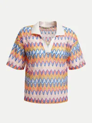 Boxy-Fit Poloshirt Mehrfarbig M