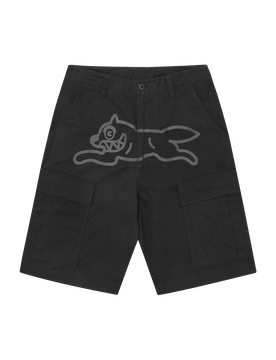 Running Dog Cargo Shorts - Black