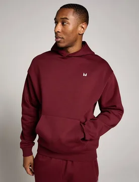 Sudadera con capucha oversize Rest Day para hombre de MP - Carmesí oscuro - XL - MyProtein - FashionsVida