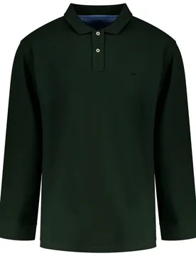 Polo à Manches Longues 15141701 Dark Ivy L - Fynch Hatton - FashionsVida