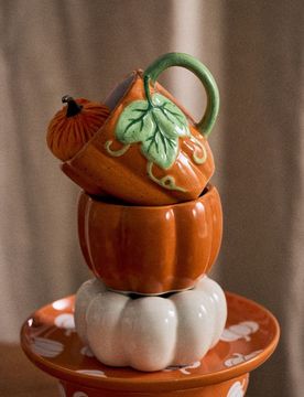 Tazza a forma di zucca - arancione