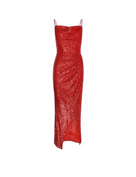 Swing Vestido de noche rojo 32