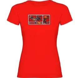 Maglietta A Maniche Corte Comic Red