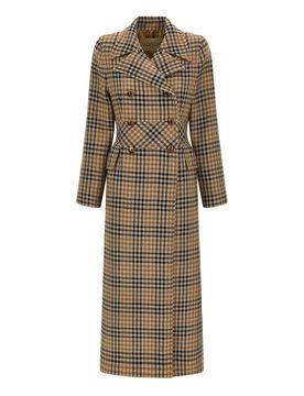 Cappotto in lana pied de poule