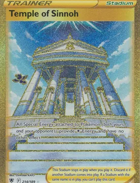 Pokemon Astral Radiance 214/189 Temple of Sinnoh (Secret Rare) - Pokémon - FashionsVida