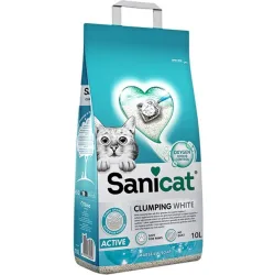 Arena Clumping White Active para gatos 10 L