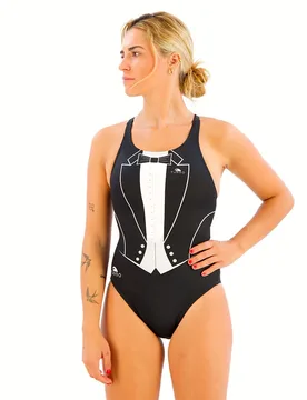 Smoking Pro Resist Swimsuit Black / White 3XL Women - TURBO - FashionsVida