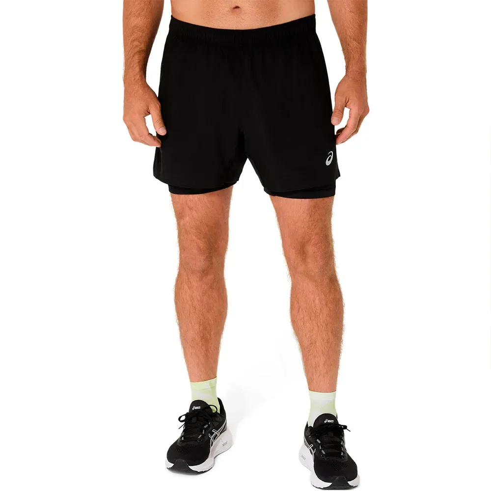 Core 2-in-1 5in Shorts Performance Black / Performance Black M Men - Asics - FashionsVida