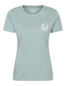 London Graphic Womens Short Sleeve Tee - Green - Green - Size: 16 - Mountain Warehouse - FashionsVida