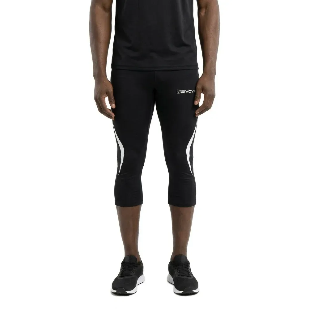 Running Short Leggings Black M Men - Givova - FashionsVida