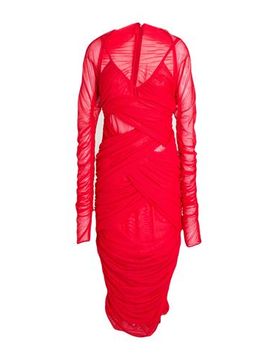 DOLCE&GABBANA Midi-Kleid Damen Rot 38 Damen
