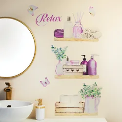 Badezimmer Wandsticker "Regal", Eldo