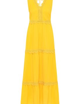 IZIA Vestido amarillo oscuro