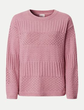 Häkelstrick Pullover ALAYA Rosa M