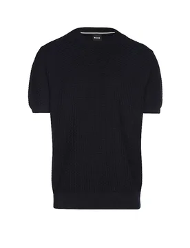 Camiseta H-NILTON azul oscuro S - BOSS - FashionsVida