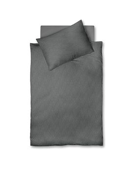Satin Bettwäsche 70x90cm/140x200cm MODERN LIFE B Stone grau baby